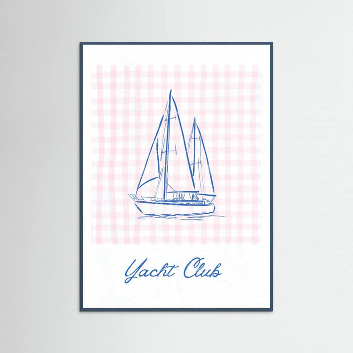 Yacht Club Poster – plakat og kunsttryk