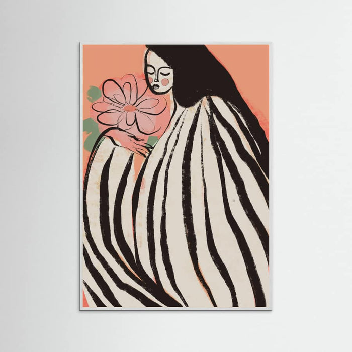 A Silent Moment (Peach) Poster – poster and art print