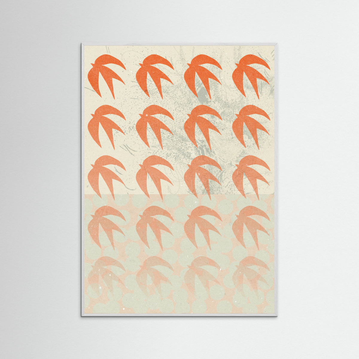 White Wood Abstract Composition 1 Poster