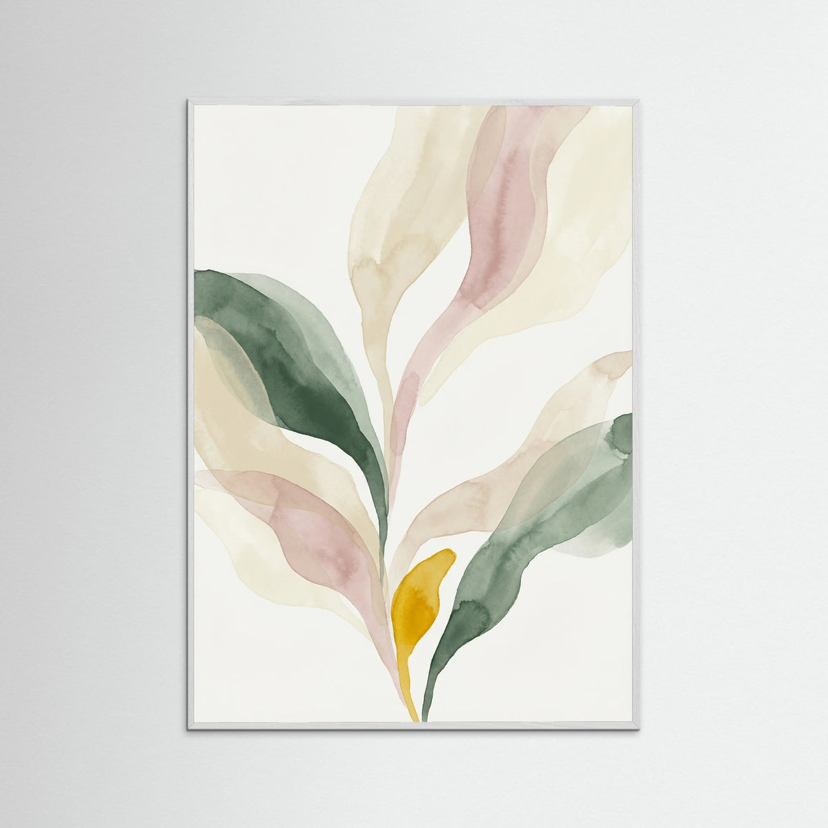 White Wood Abstract Petal Forms