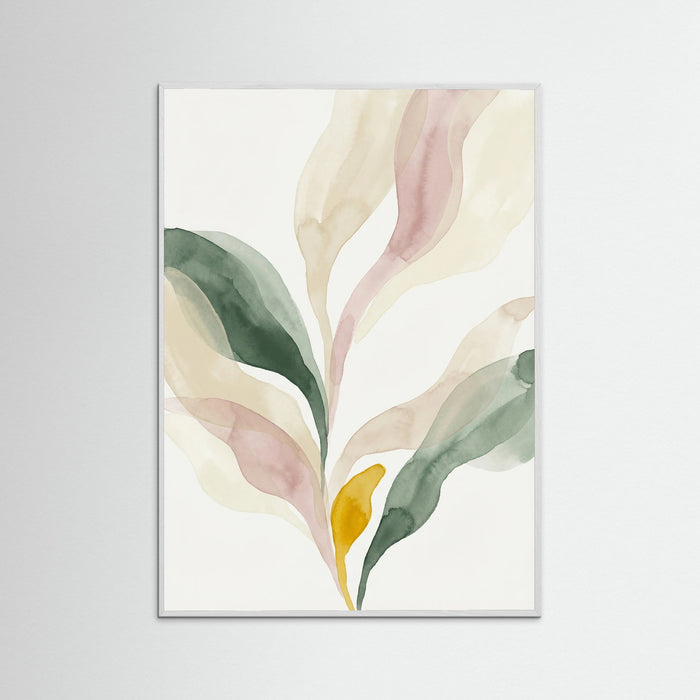 White Wood Abstract Petal Forms