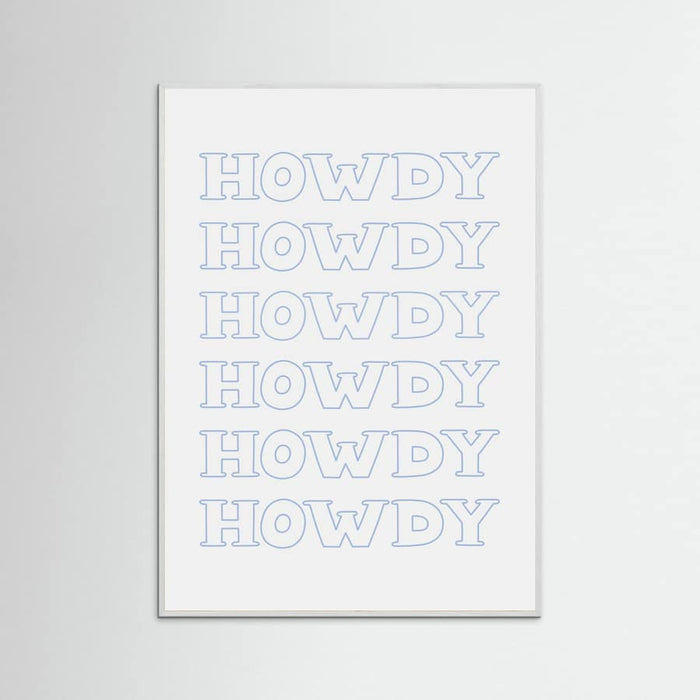 Plakat Blue Howdy – plakat i druk artystyczny