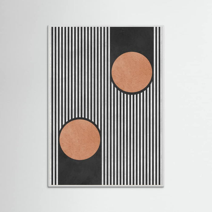 Circles on black background 2 Poster – poster and art print