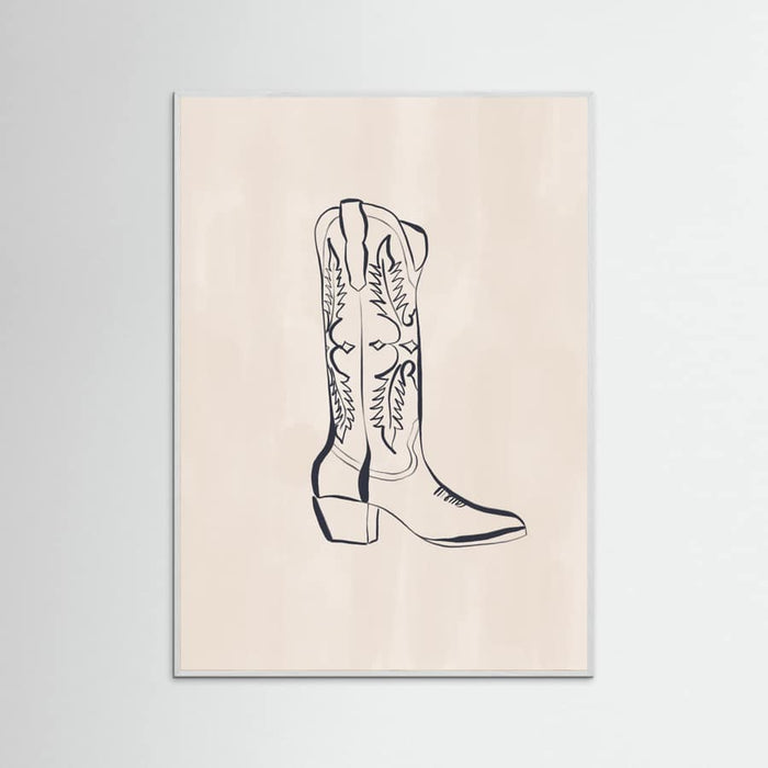 Póster Cowboy Boots By Ivy Green Illustrations – póster e impresión artística