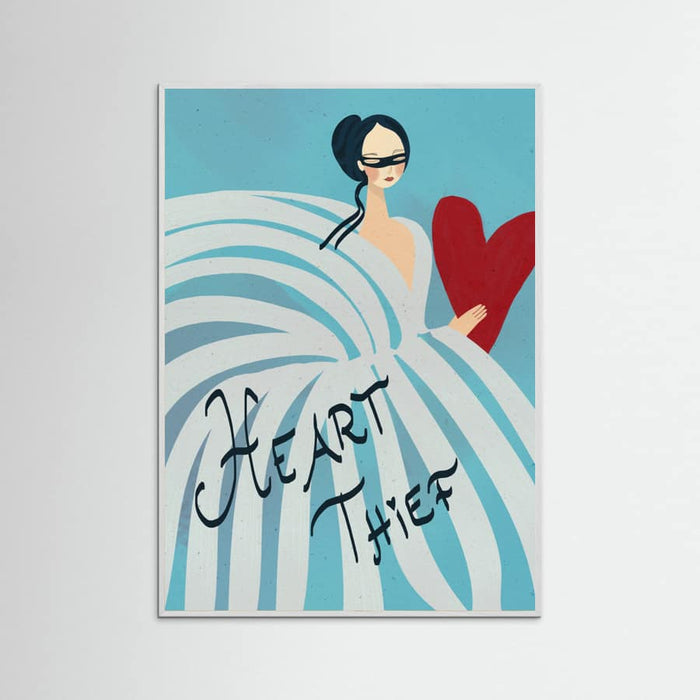 Plakat Female Blue Heart Thief – plakat i druk artystyczny