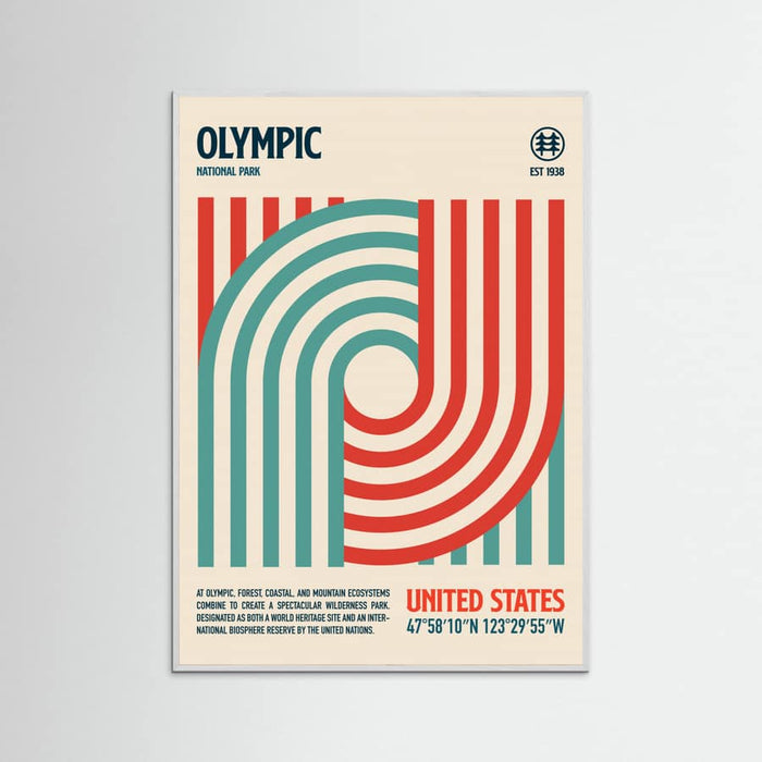 Poster Olympic National Park Travel Poster – poster e stampa artistica