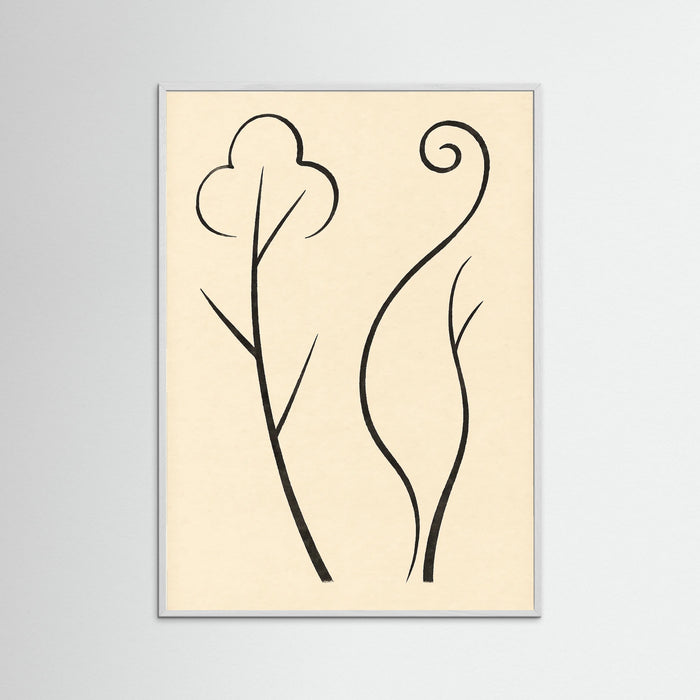 White Wood Organic Curves