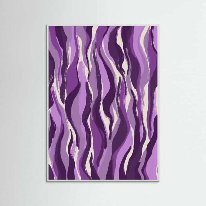 Purple Flame Waves Poster – plakat og kunsttryk