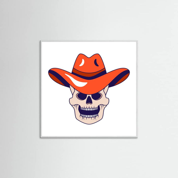 White Wood Skullswithheadwear Element12 Poster