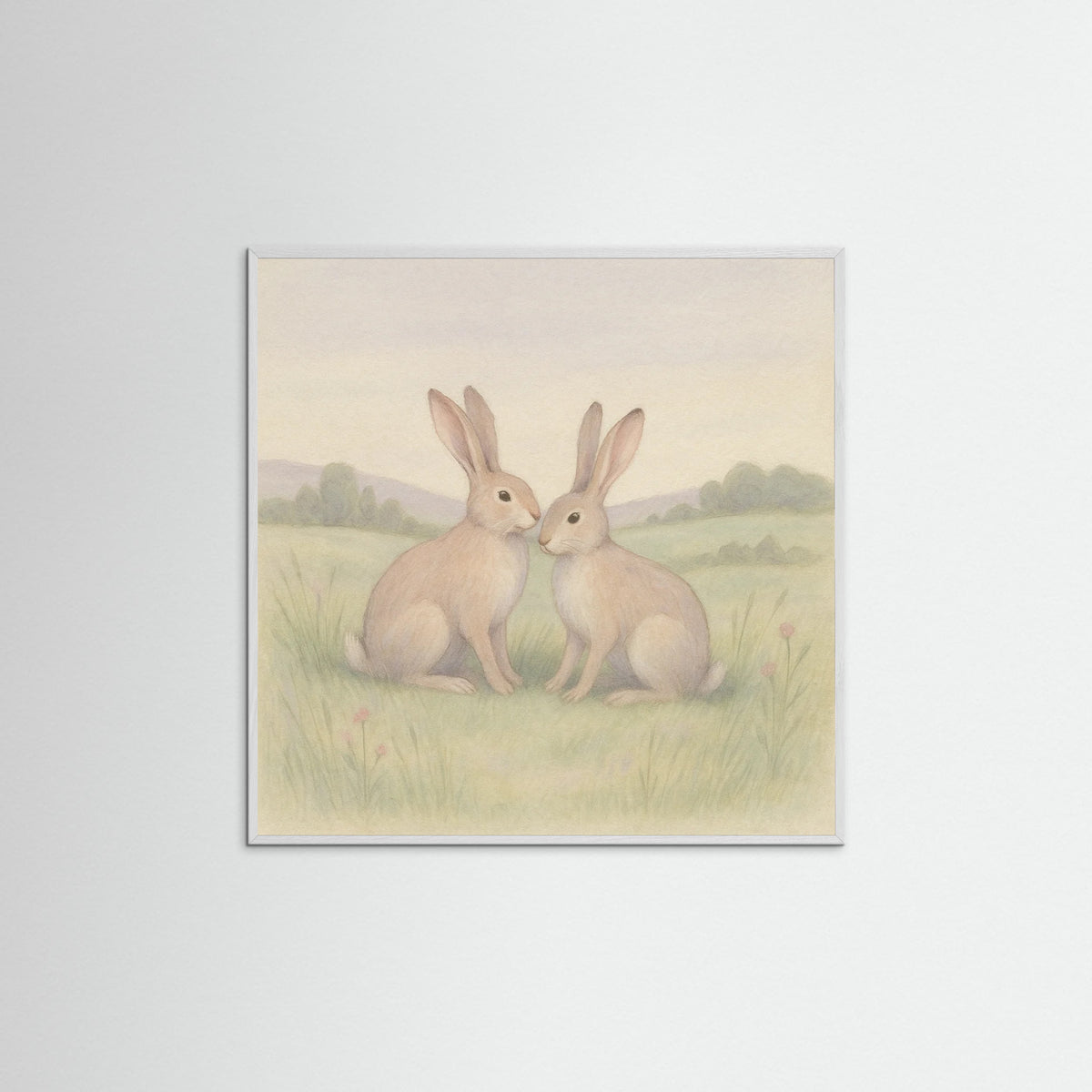 White Wood Square Gentle Meadow