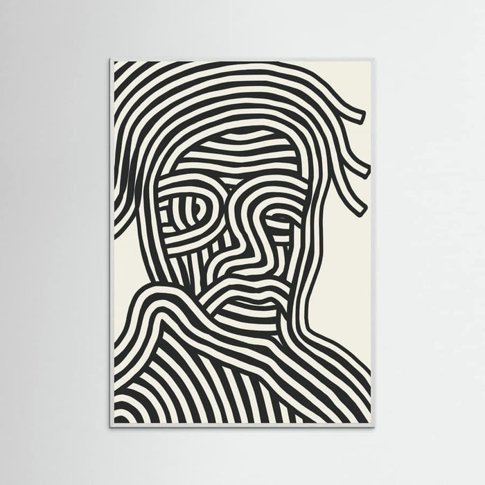 Stripe Portrait Poster – poster and art print