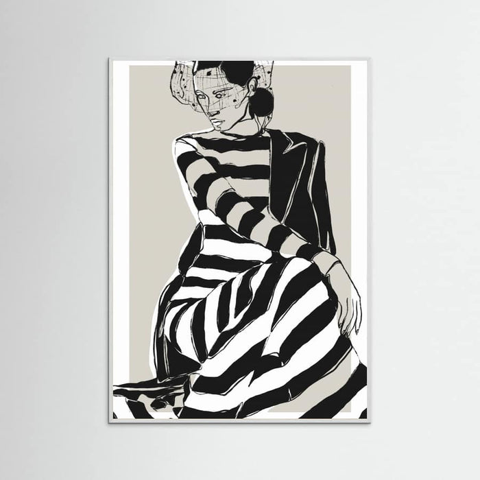 Póster Striped Dress – póster e impresión artística