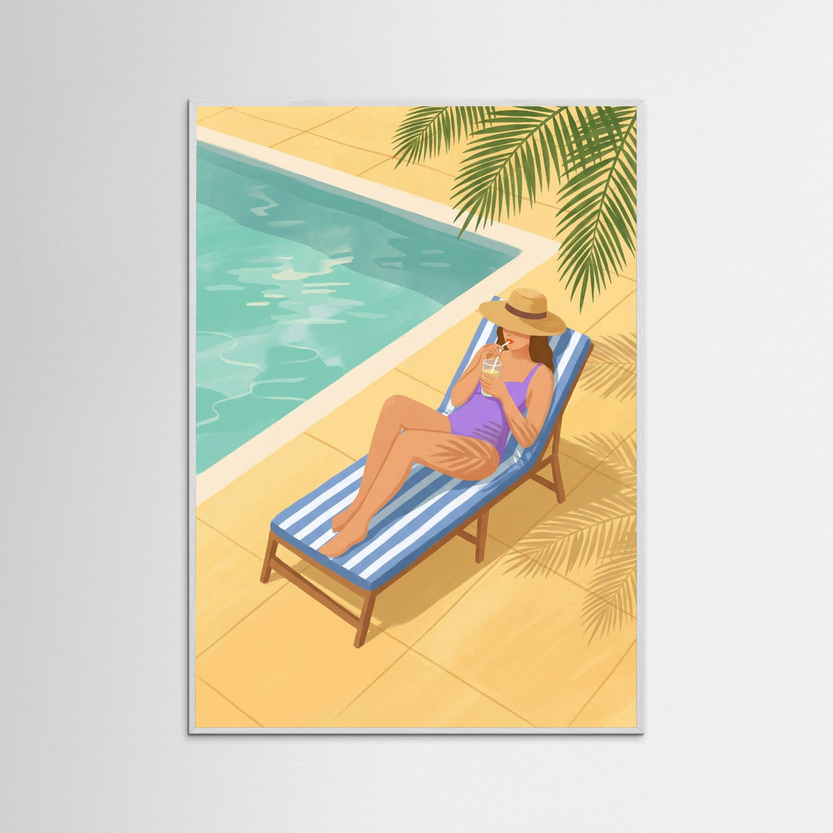 White Wood Sunny Siesta