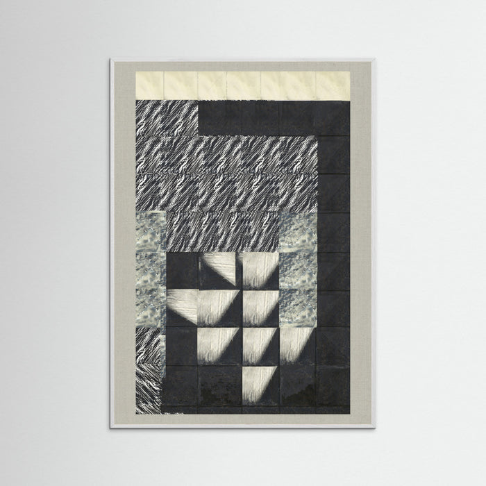 White Wood Textured Tides 2 Poster