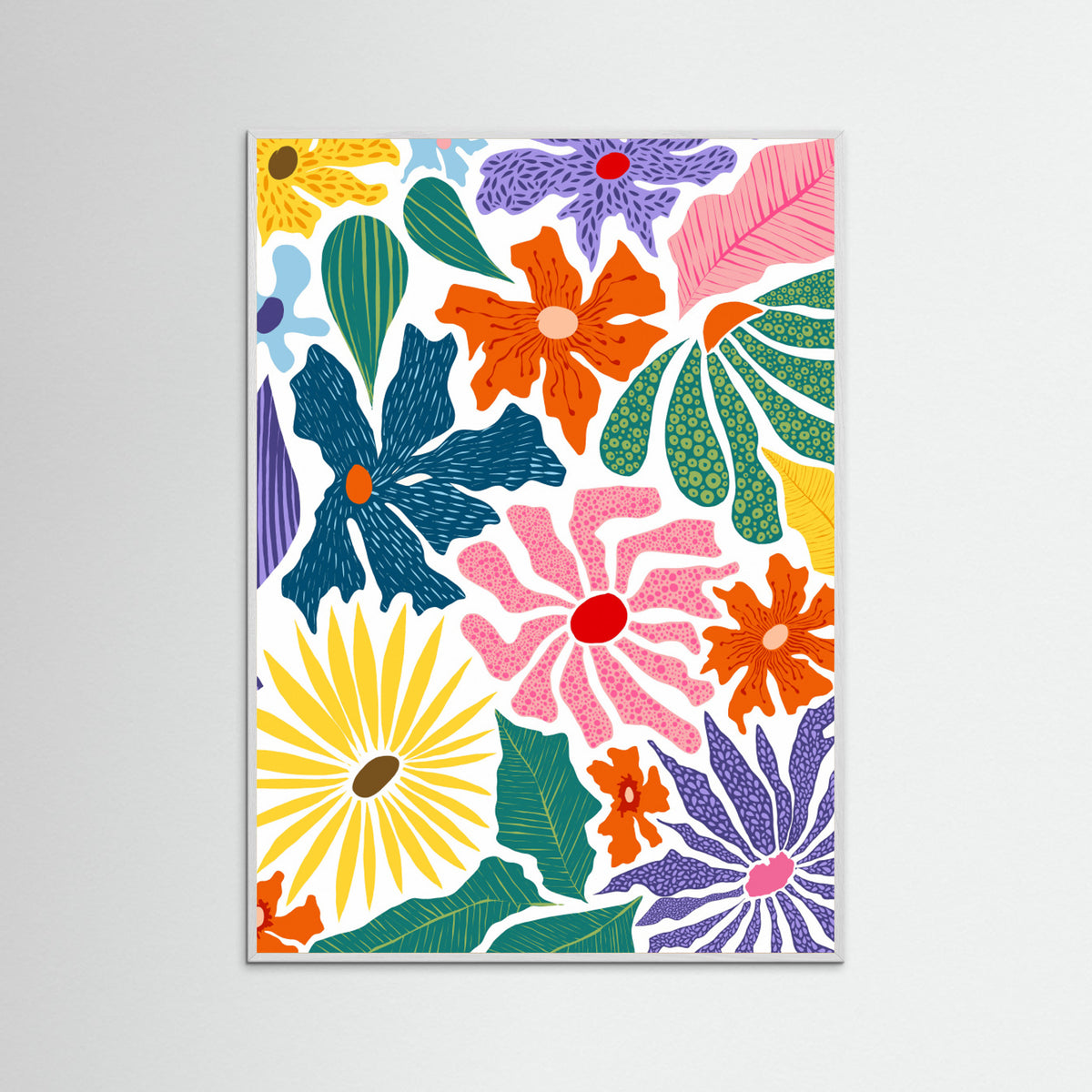 White Wood The Happy Garden Poster