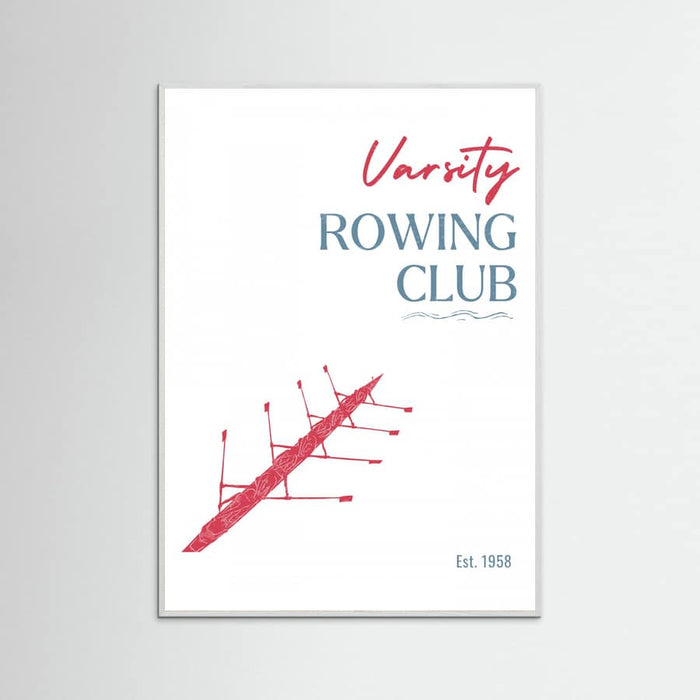 Varsity Rowing Club Poster – poster and art print