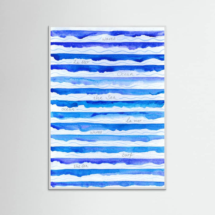 Waves Poster – Poster und Kunstdruck