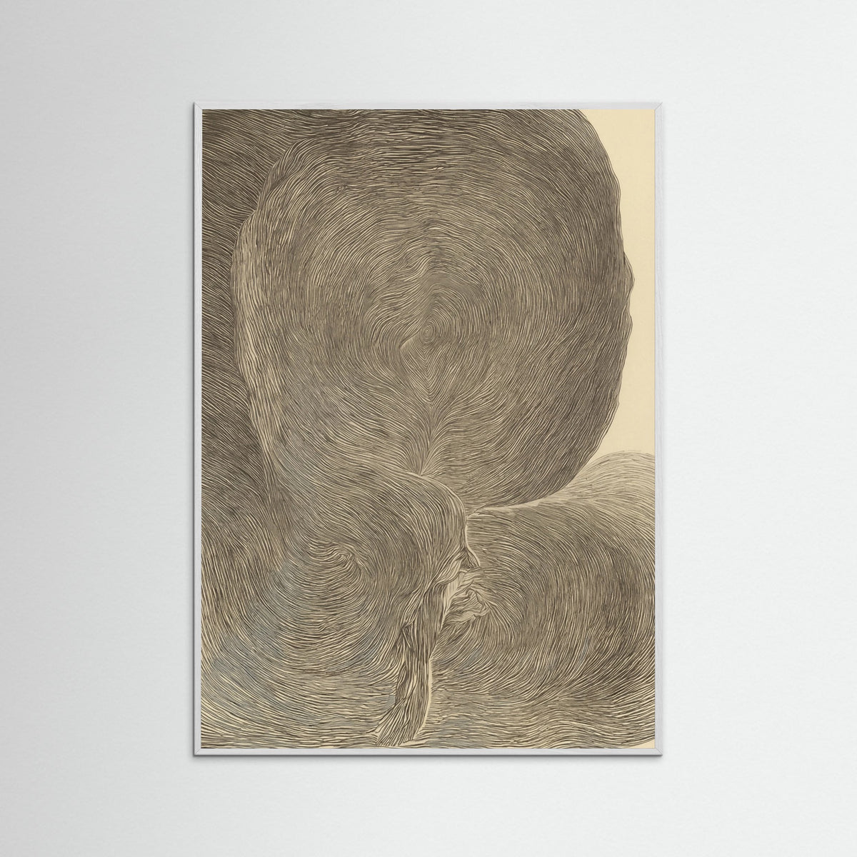 White Wood Whispering Contours
