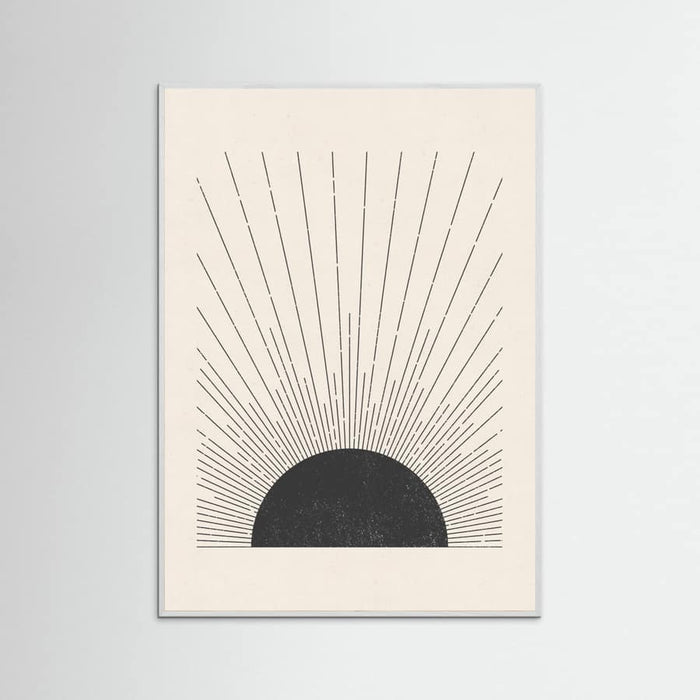 Poster Woodblock The sun Illustration – poster e stampa artistica
