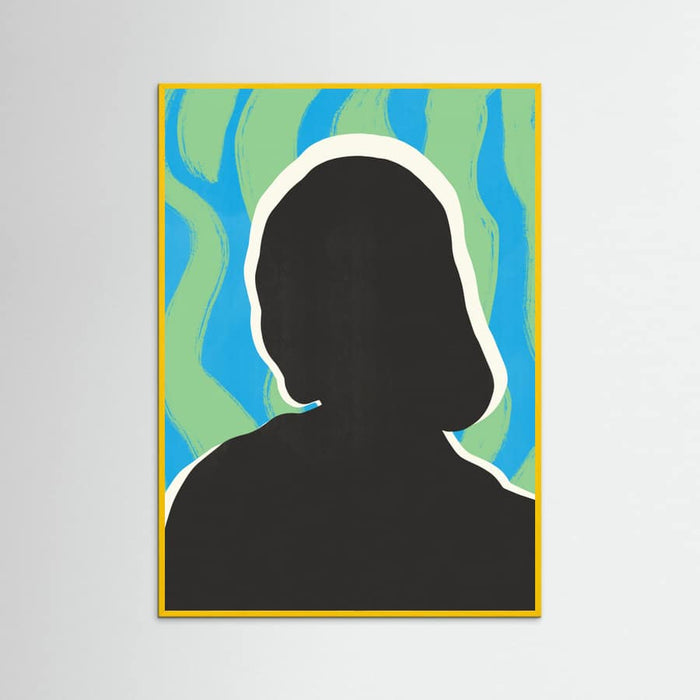 Anonymous Portrait In Cool Colors Poster – poster and art print