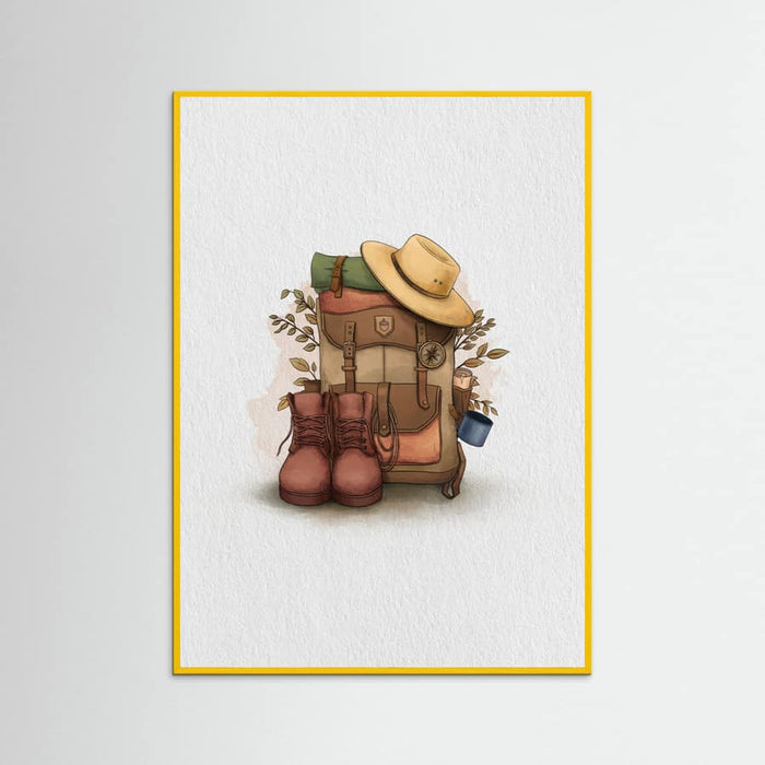 Backpack Travel Poster – poster and art print
