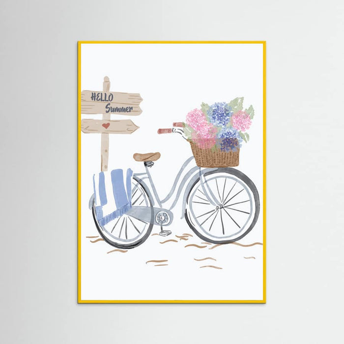 Affiche Bicycle at beach – affiche et impression d’art