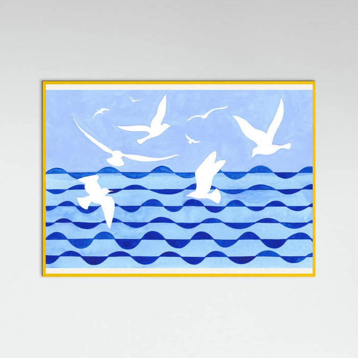Poster Birds Over the Sea Clean Scan – poster e stampa artistica