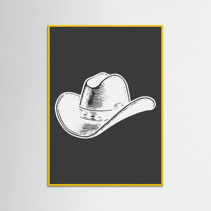 Black Cowboy Hat Poster – plakat og kunsttryk