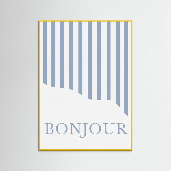 Póster Bonjour Stripes – póster e impresión artística