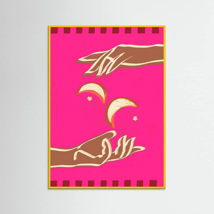 Yellow Wood Celestial Exchange – A Couple Of Moons Poster
