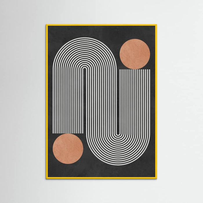 Circles on black background 1 Poster – poster and art print