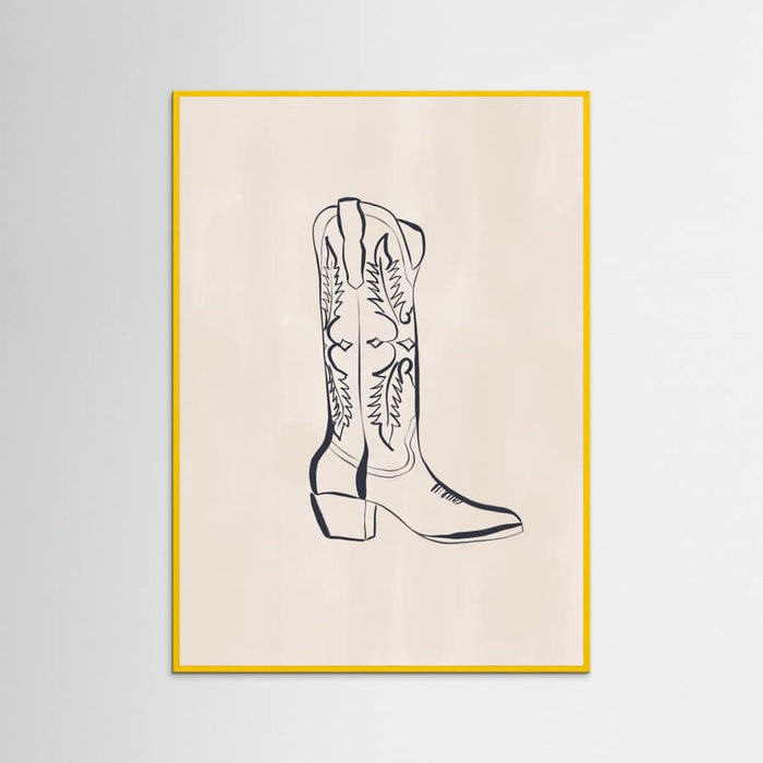 Póster Cowboy Boots By Ivy Green Illustrations – póster e impresión artística