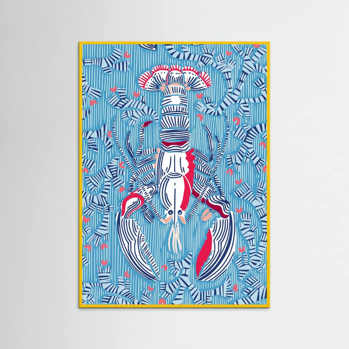 Crustacean Core summer blue Poster – poster and art print