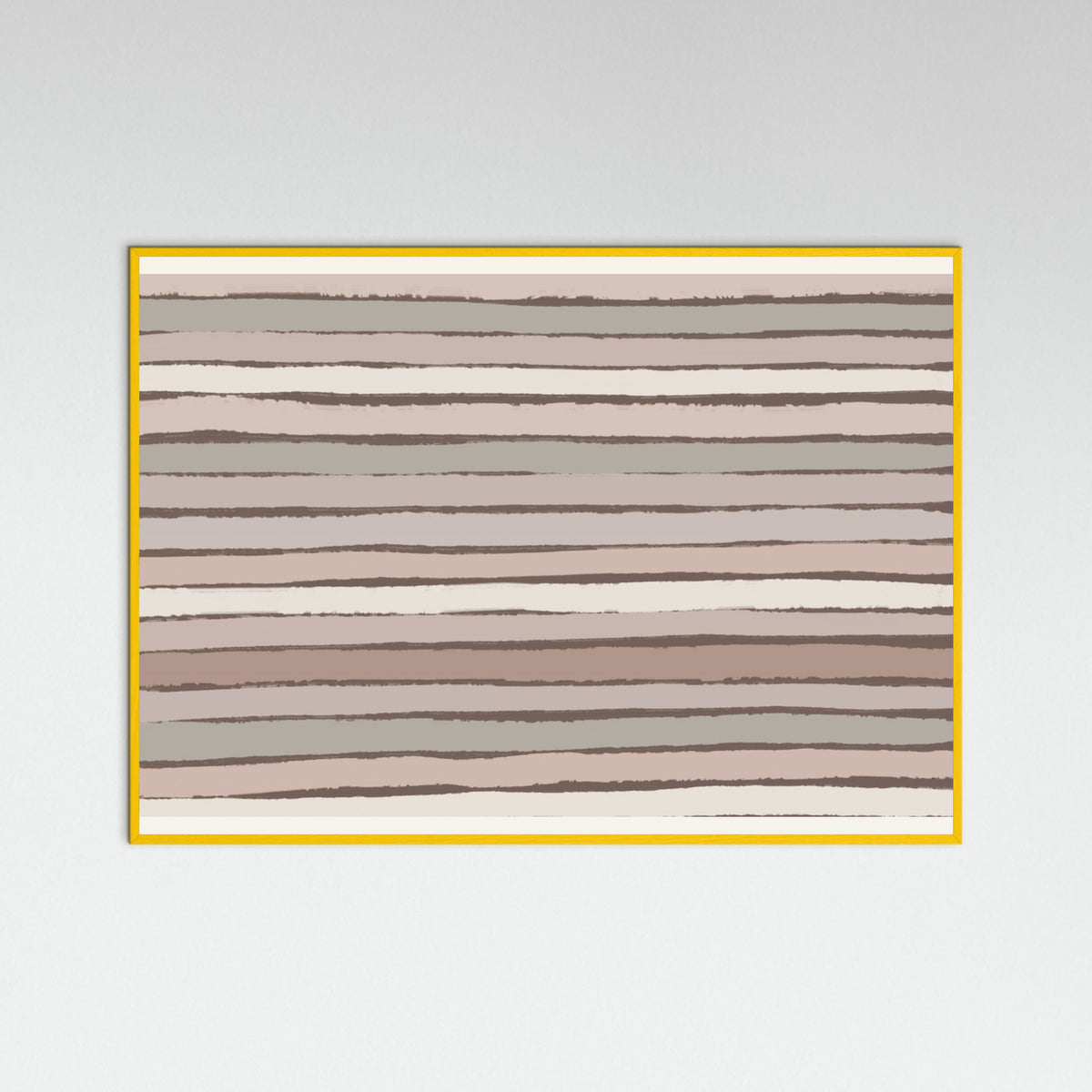 Yellow Wood Earthy Stripes Poster