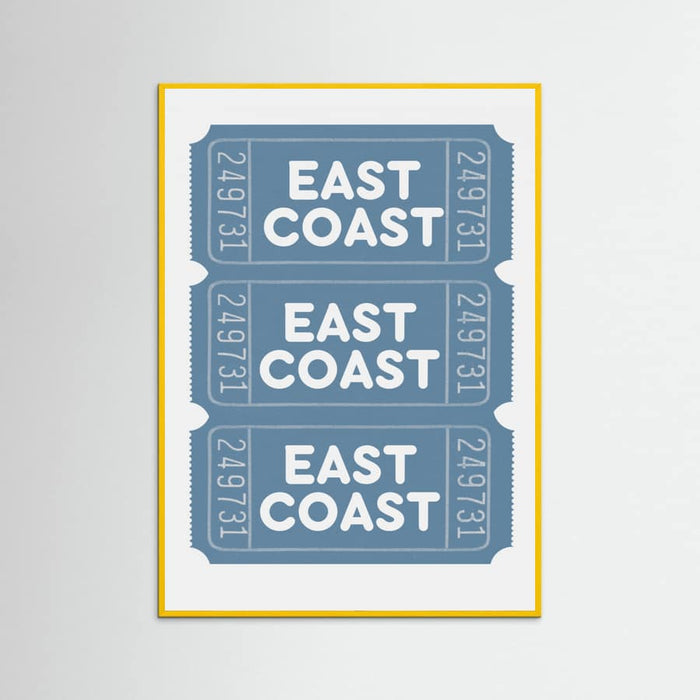 East Coast Tickets Poster – poster and art print