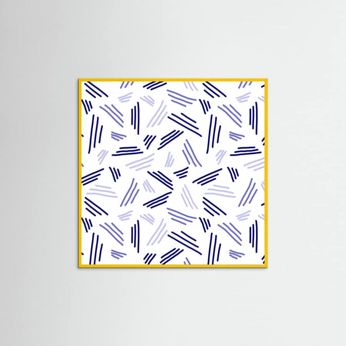 Póster Falling Triple Lines Navy Blue – póster e impresión artística