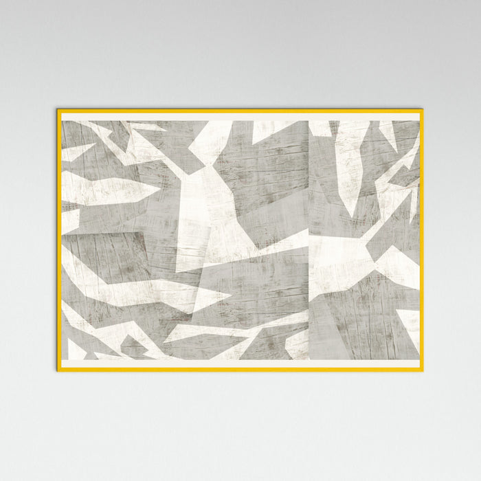 Yellow Wood Fractured Light 2 Poster