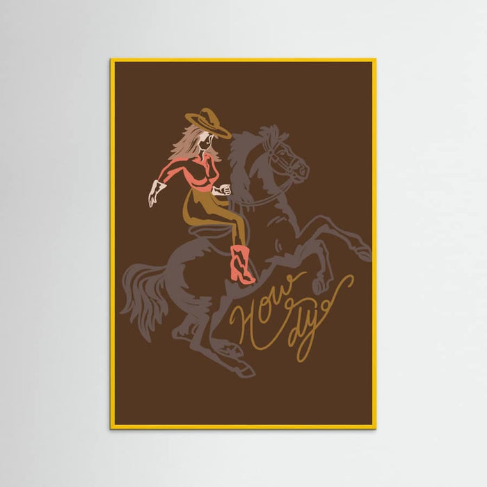 Howdy Cowgirl Poster – poster and art print