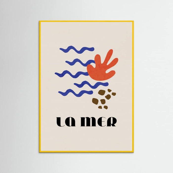 La Mer Abstract Ocean Poster No. 02 – plakat og kunsttryk