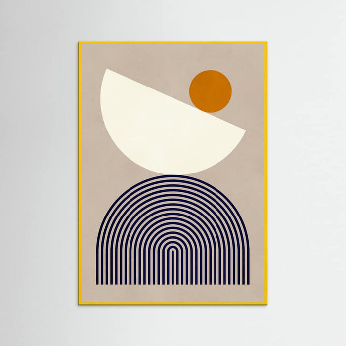Lines and semicircles 1 Poster – poster and art print