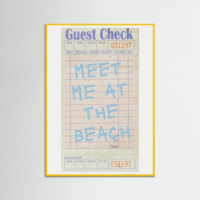 Plakat Meet Me At the Beach Blue – plakat i druk artystyczny