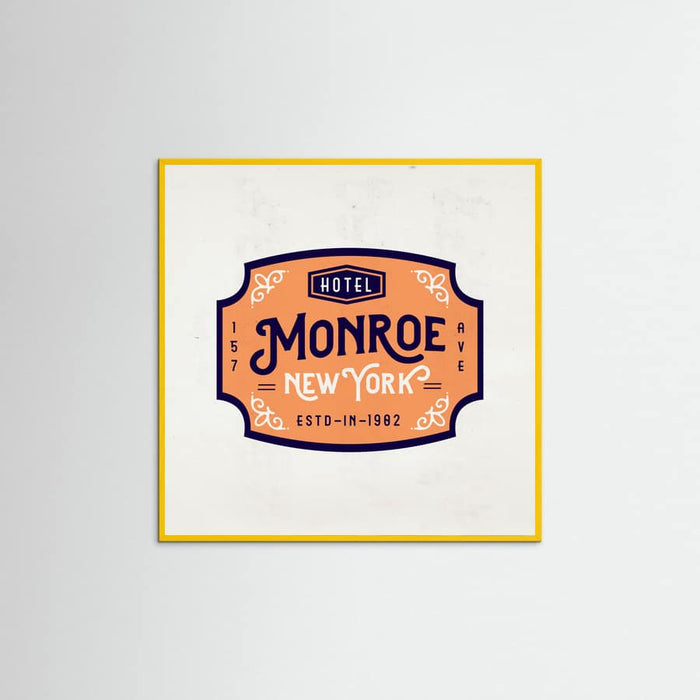 Yellow Wood Monroe Hotel New York Poster