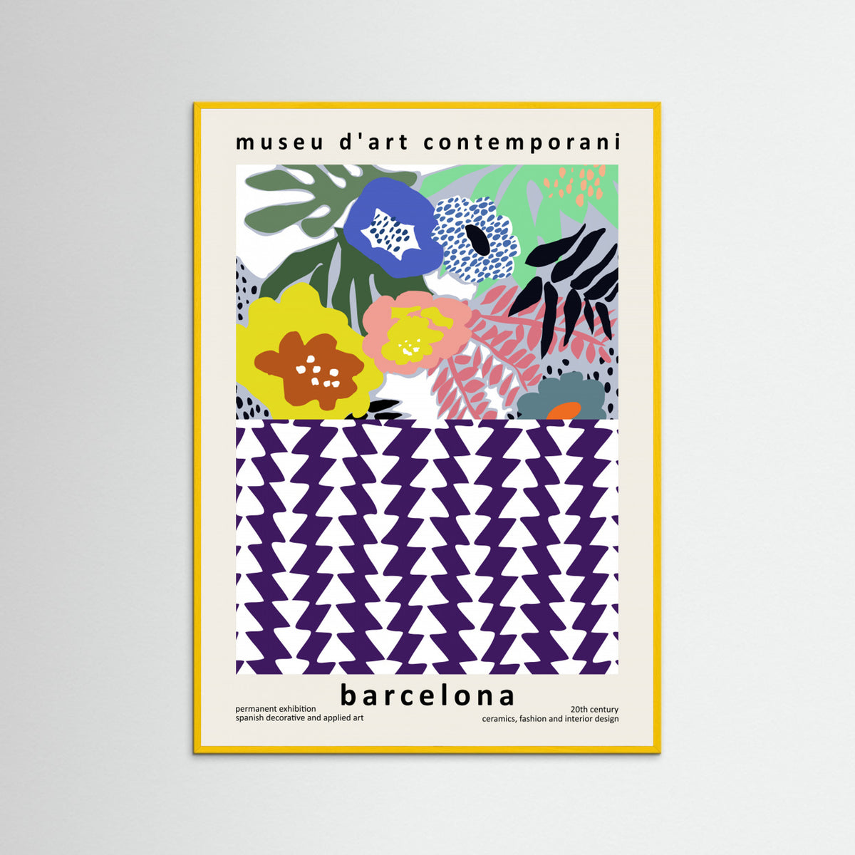 Yellow Wood Museu D'art Contemporani Barcelona Poster