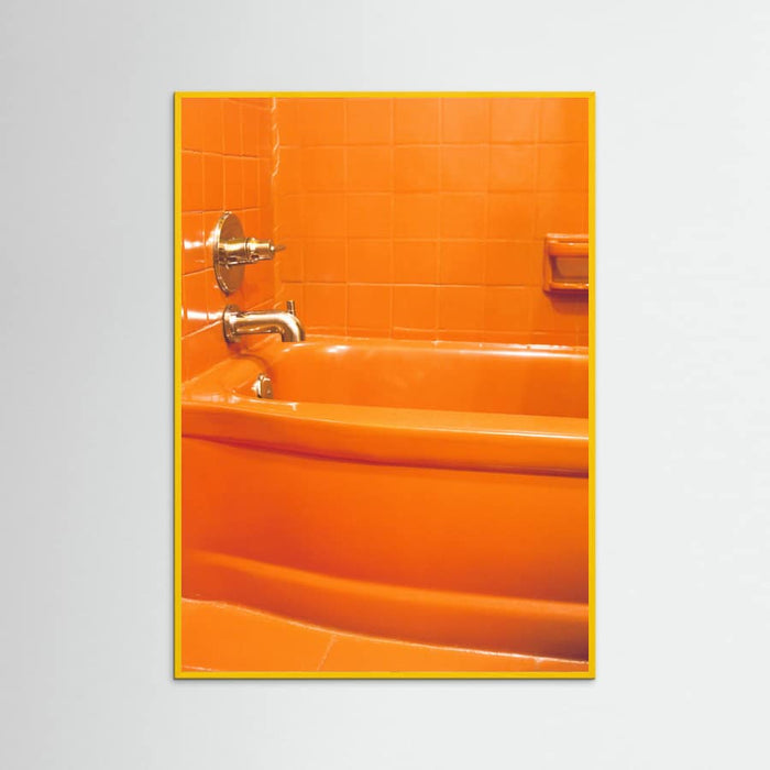 Yellow Wood Orange Tub Poster