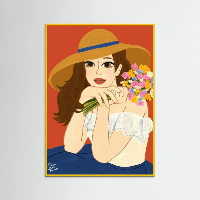 Yellow Wood Spring Portrait Poster