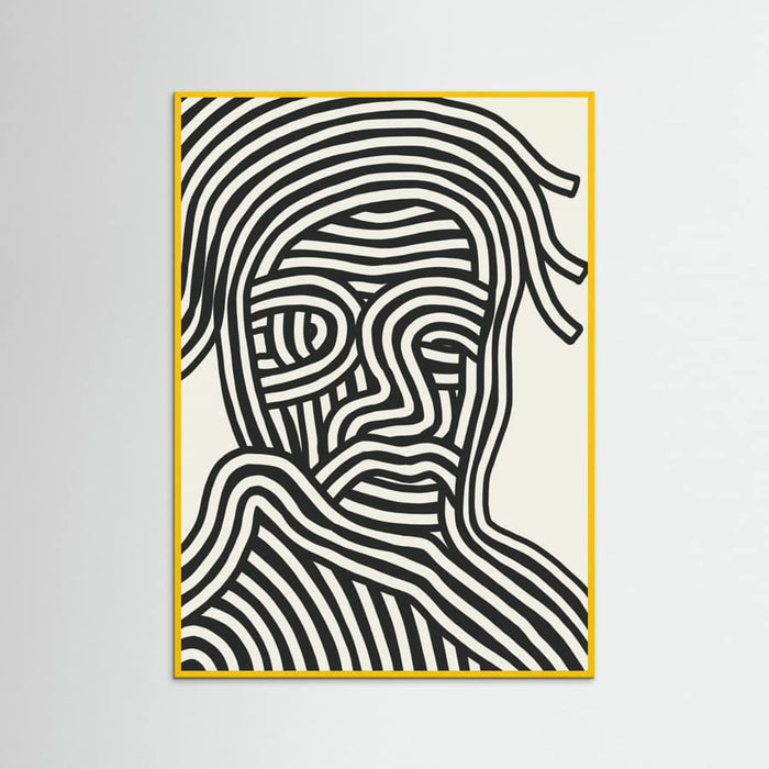 Stripe Portrait Poster – poster and art print