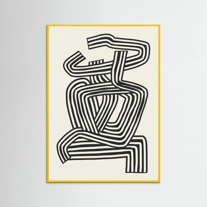 Stripe Woman Portrait Poster – poster and art print