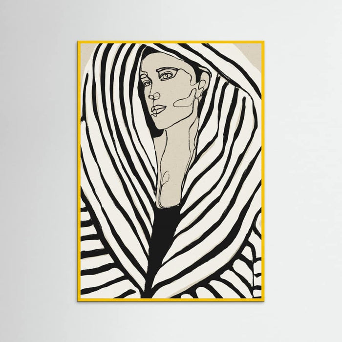 Striped Coat Poster – plakat og kunsttryk