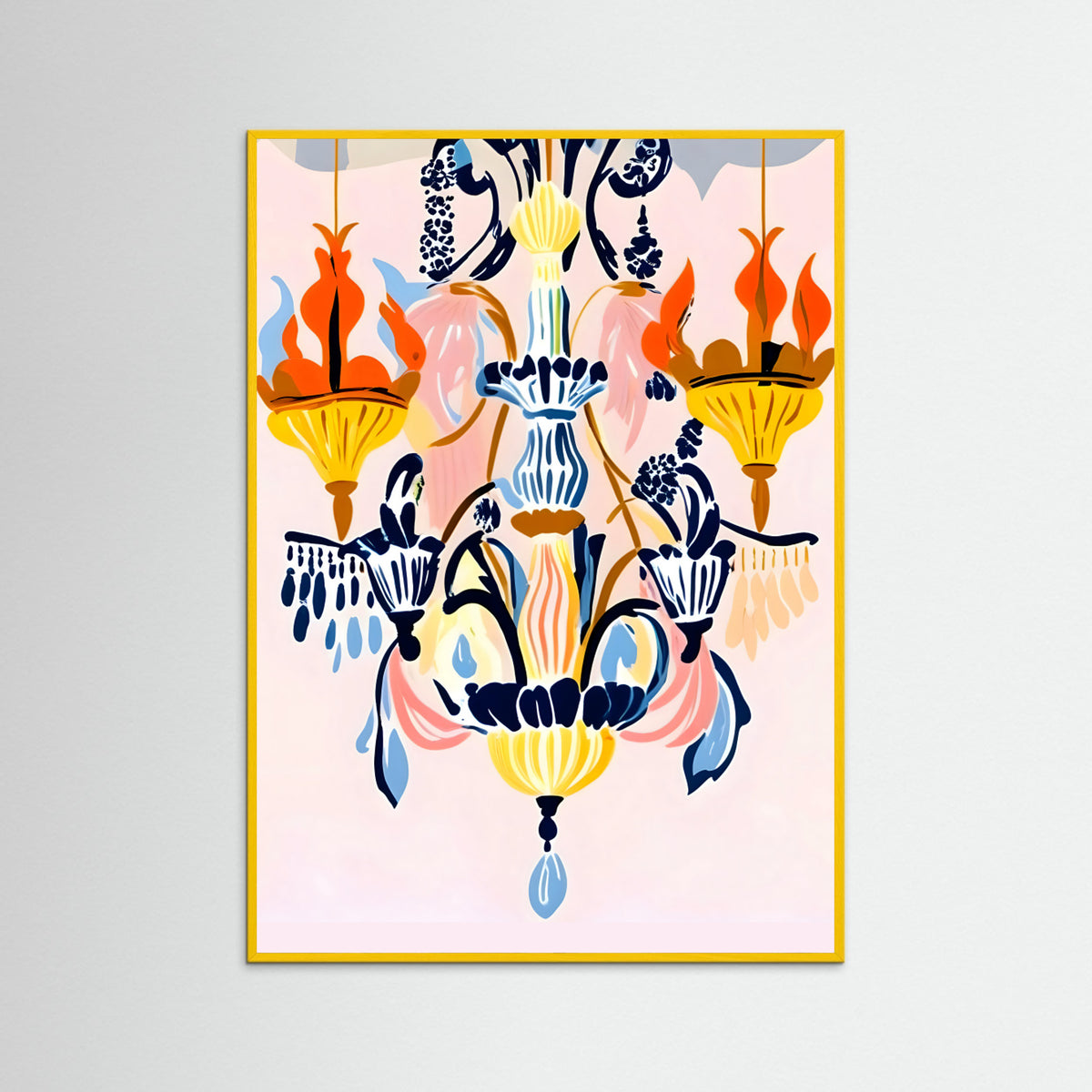 Yellow Wood The Chandelier Poster