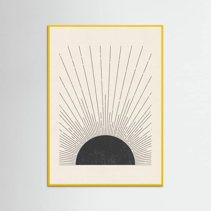 Poster Woodblock The sun Illustration – poster e stampa artistica